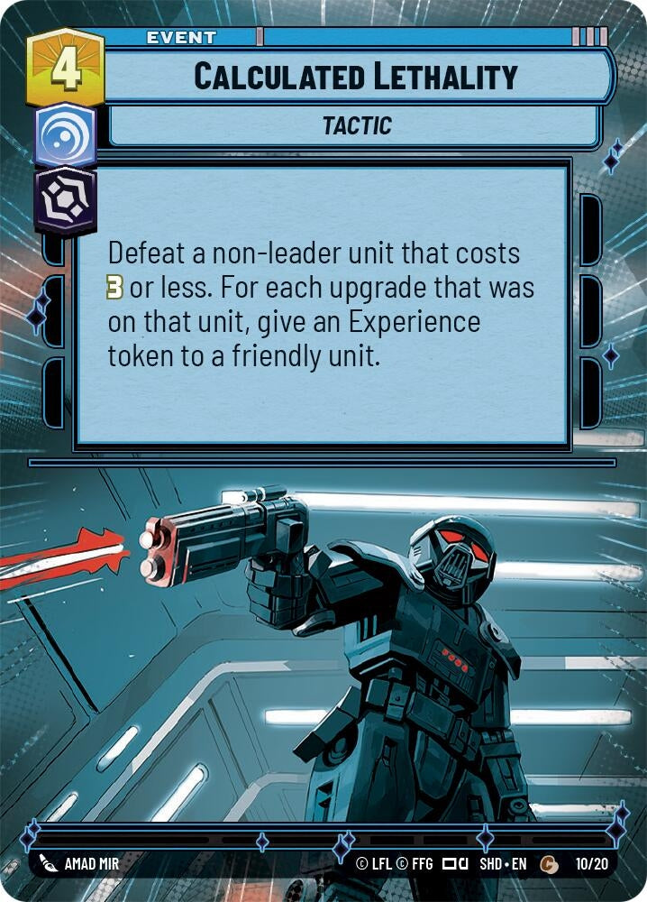 Calculated Lethality (Hyperspace) (10) (SHD-WPP) - Star Wars: Unlimited Single