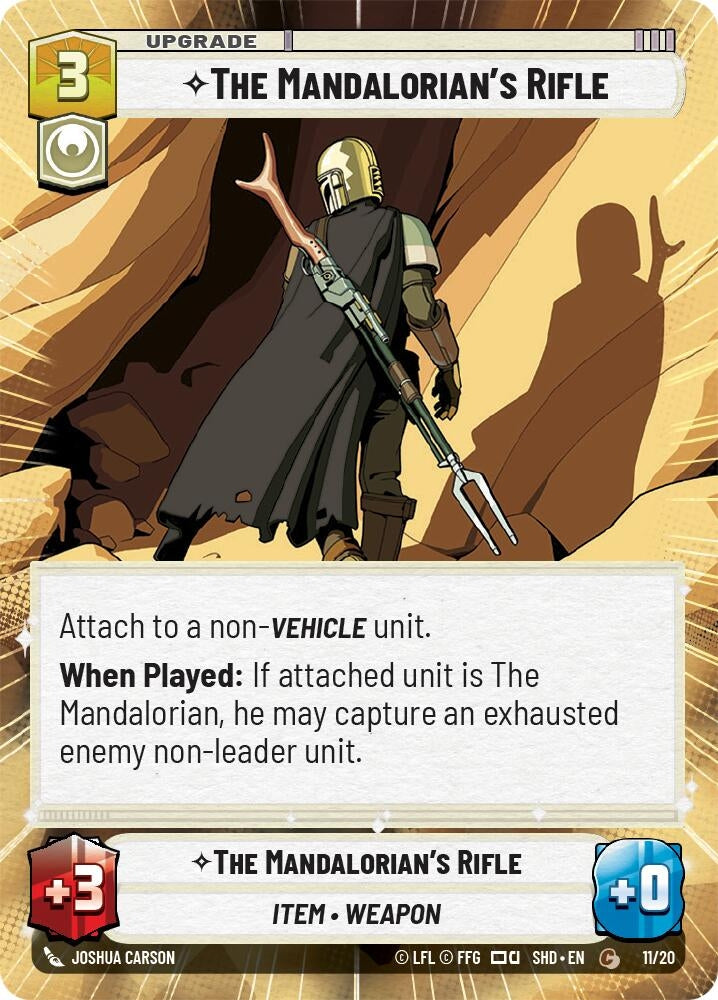 The Mandalorian’s Rifle (Hyperspace) (11) (SHD-WPP) - Star Wars: Unlimited Single