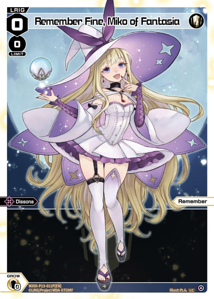 Remember Fine Miko of Fantasia (Parallel Foil) (13011) [WXDi-P13] - WIXOSS Single