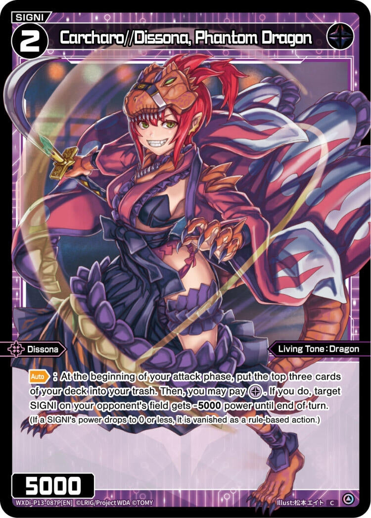 Carcharo//Dissona Phantom Dragon (Parallel Foil) (13087) [WXDi-P13] - WIXOSS Single