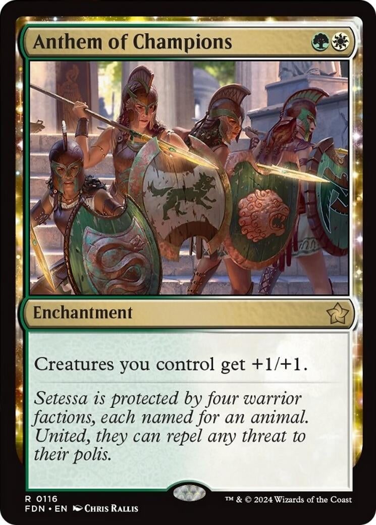 Anthem of Champions (116) [FDN] - MTG Single