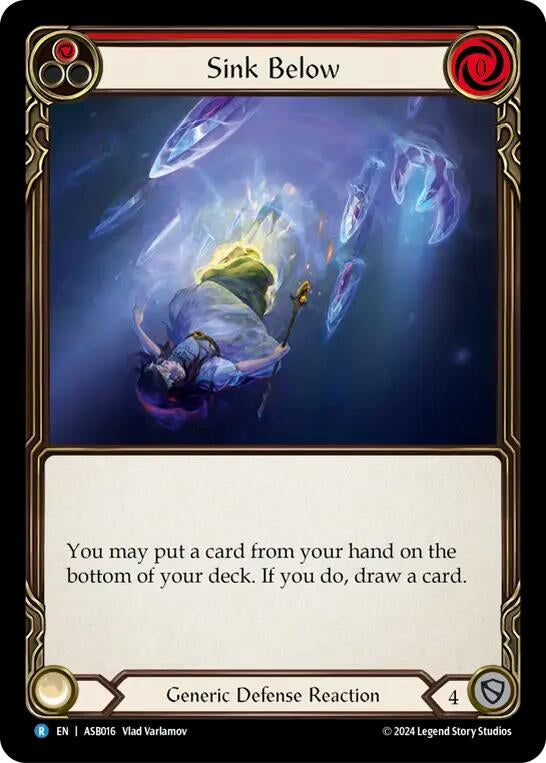 Sink Below (Red) (16) - Flesh and Blood TCG Single