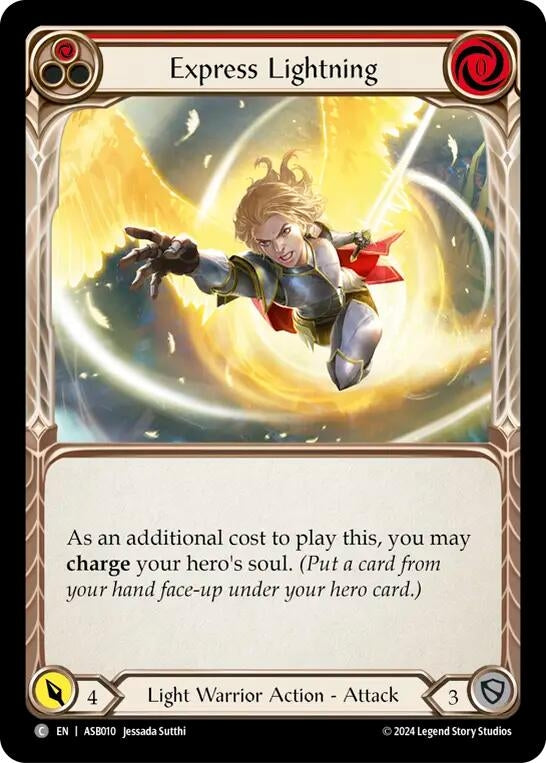 Express Lightning (Red) (10) - Flesh and Blood TCG Single