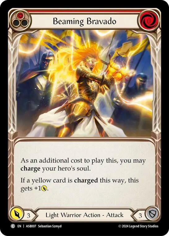 Beaming Bravado (Red) (7) - Flesh and Blood TCG Single