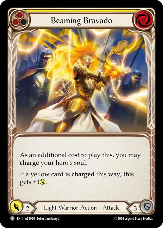 Beaming Bravado (Yellow) (20) - Flesh and Blood TCG Single