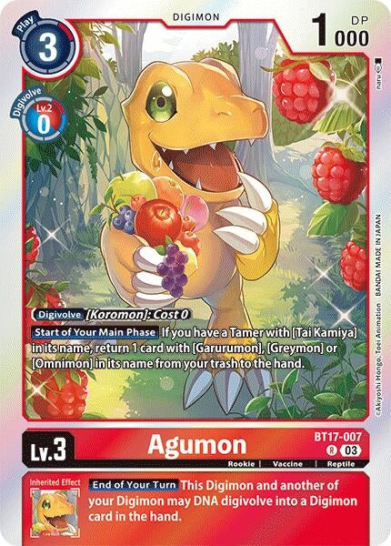 Agumon (17007) [BT17] - Digimon Card Game Single