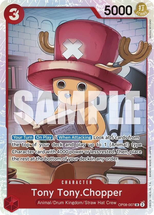 Tony Tony.Chopper (007) (8007) (OP08) - One Piece Card Game Single