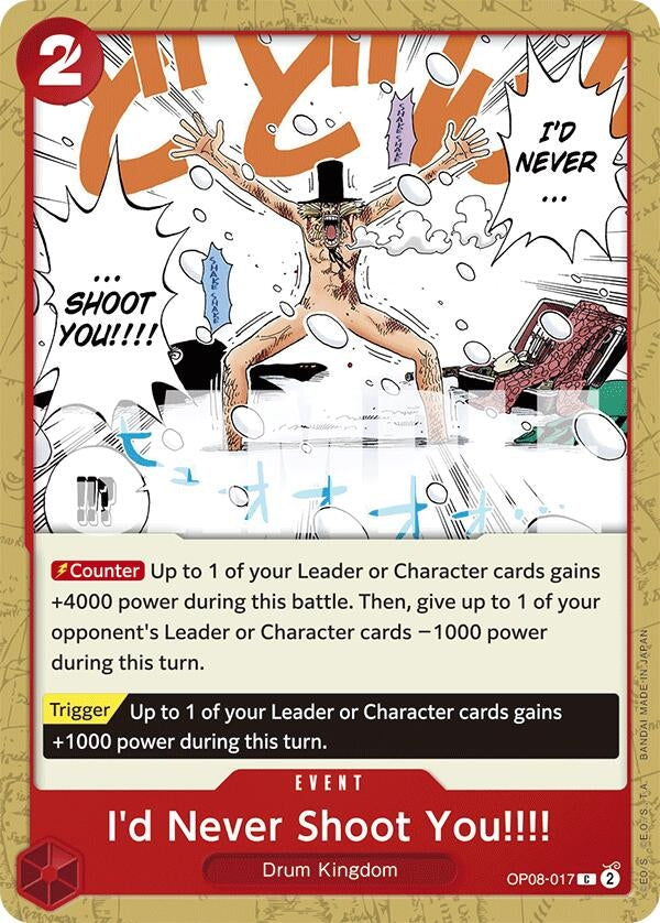 I’d Never Shoot You!!!! (8017) (OP08) - One Piece Card Game Single