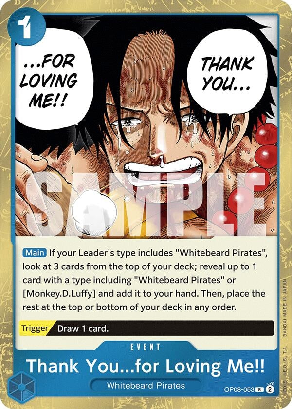 Thank You...for Loving Me!! (8053) (OP08) - One Piece Card Game Single