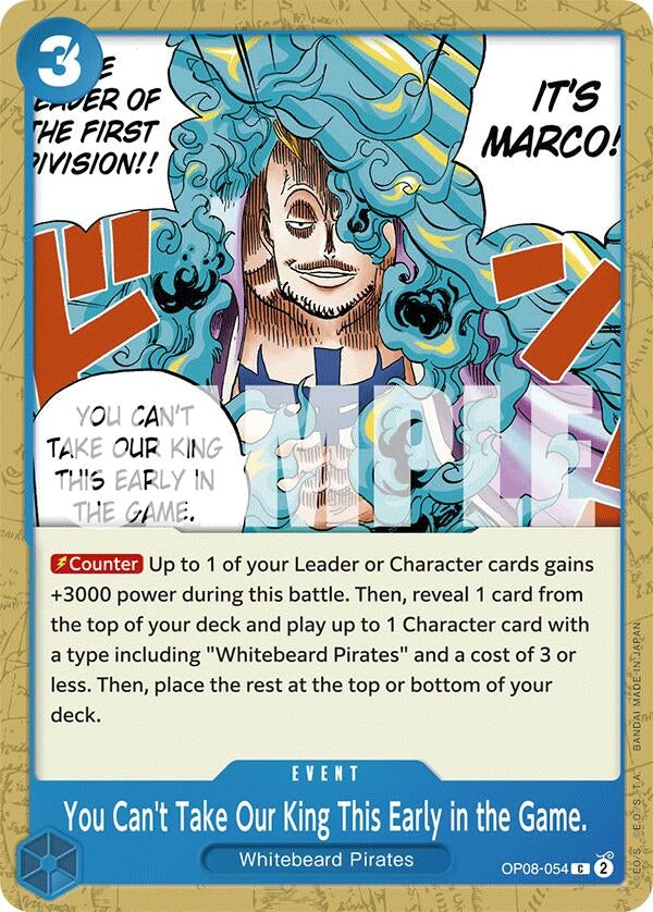 You Can’t Take Our King This Early in the Game. (OP08-054) [Two Legends] - One Piece Single