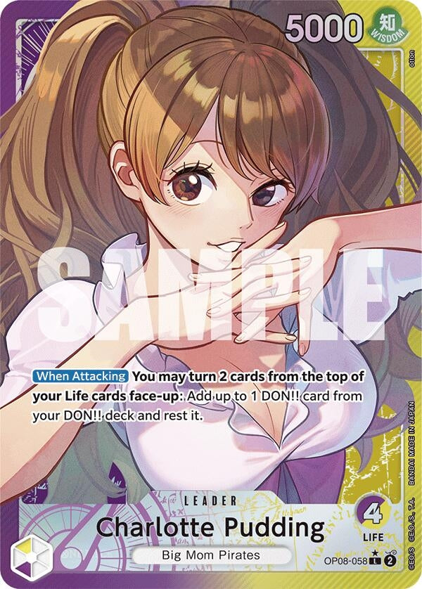 Charlotte Pudding (058) (Parallel) (8058) (OP08) - One Piece Card Game Single