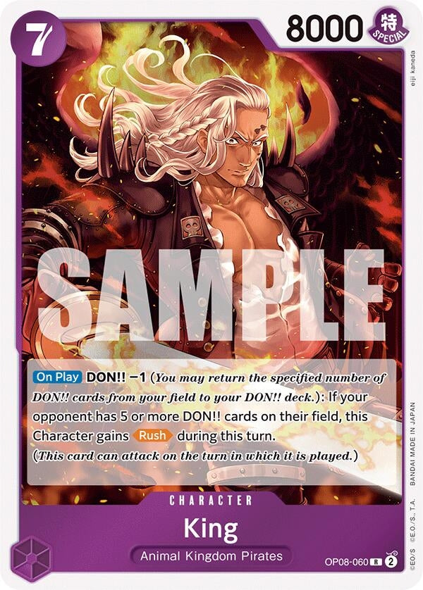 King (060) (8060) (OP08) - One Piece Card Game Single