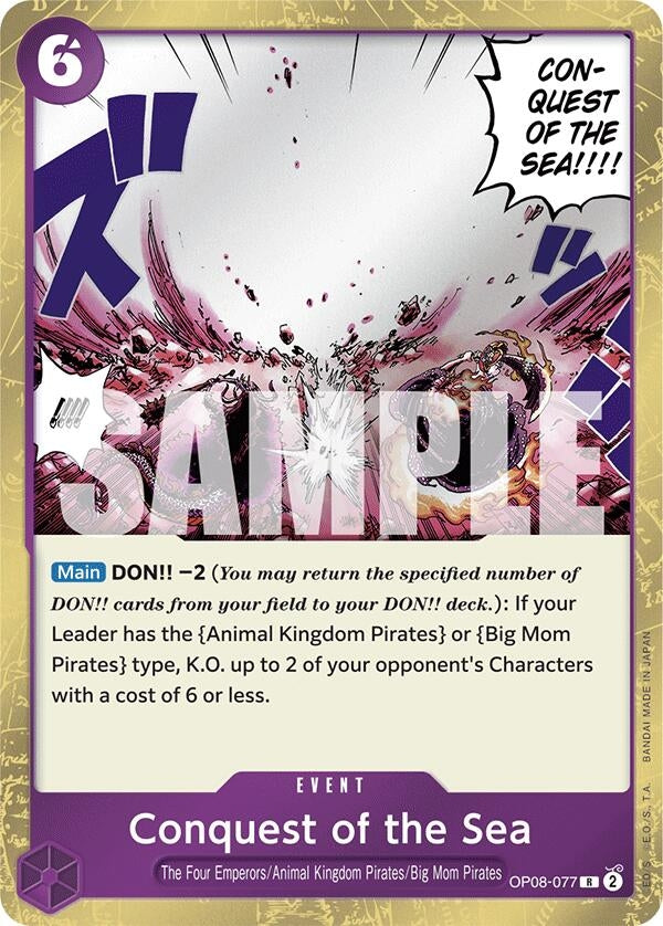 Conquest of the Sea (8077) (OP08) - One Piece Card Game Single