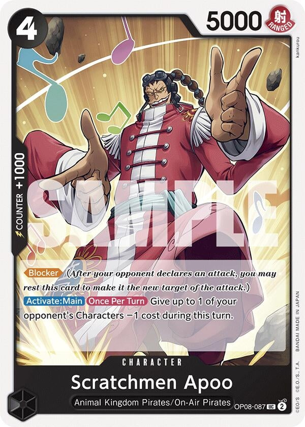 Scratchmen Apoo (OP08-087) [Two Legends] - One Piece Single