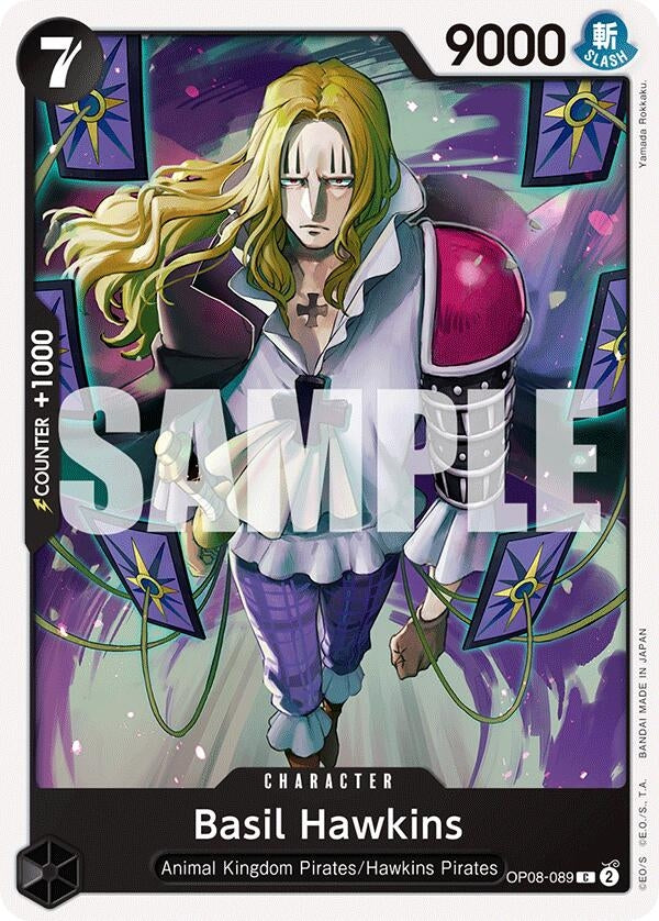 Basil Hawkins (8089) (OP08) - One Piece Card Game Single