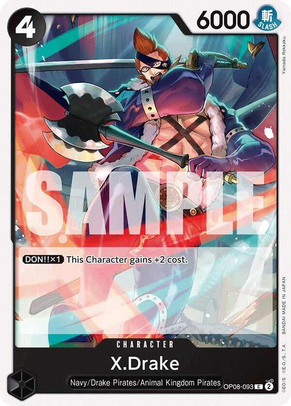 X.Drake (8093) (OP08) - One Piece Card Game Single