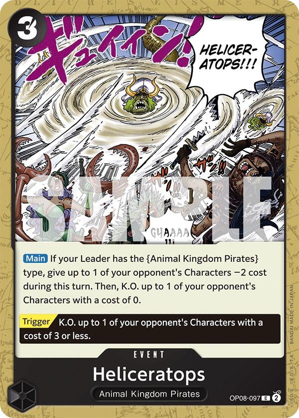 Heliceratops (OP08-097) [Two Legends] - One Piece Single