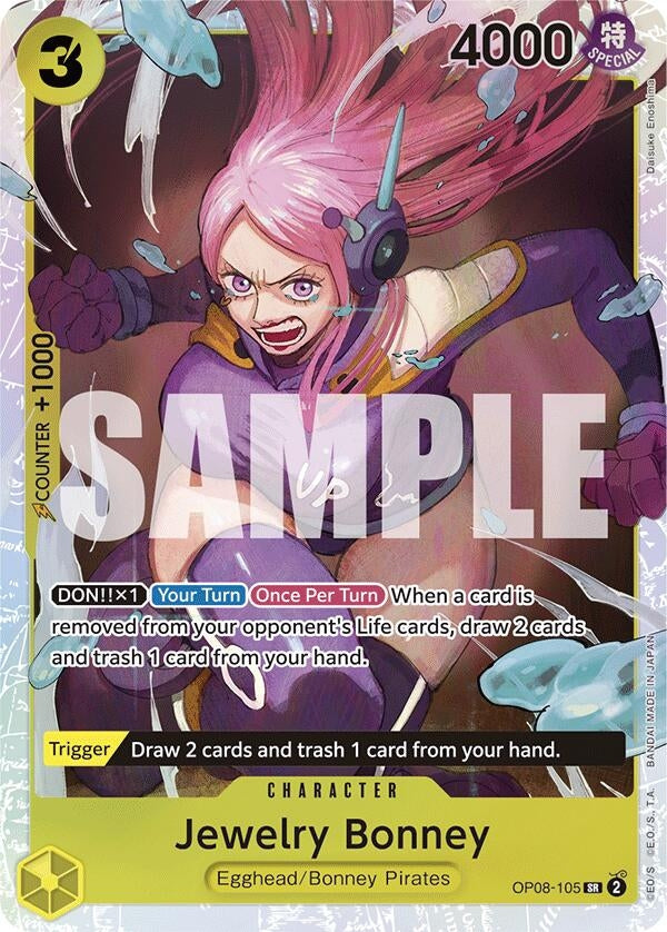 Jewelry Bonney (8105) (OP08) - One Piece Card Game Single