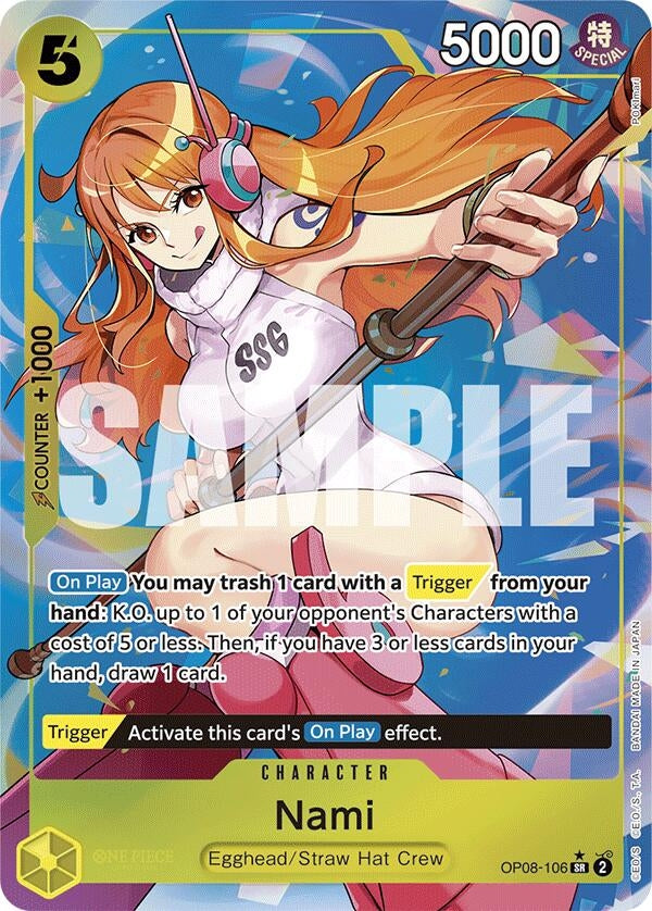 Nami (Parallel) (8106) (OP08) - One Piece Card Game Single