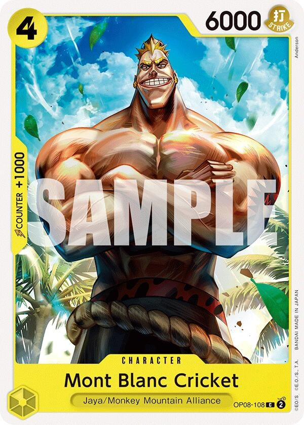 Mont Blanc Cricket (8108) (OP08) - One Piece Card Game Single