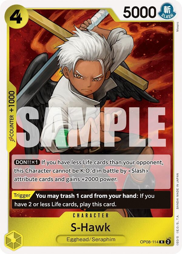S-Hawk (8114) (OP08) - One Piece Card Game Single