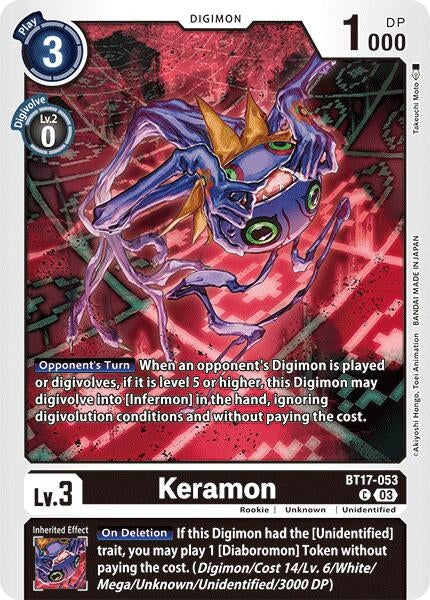 Keramon (17053) [BT17] - Digimon Card Game Single