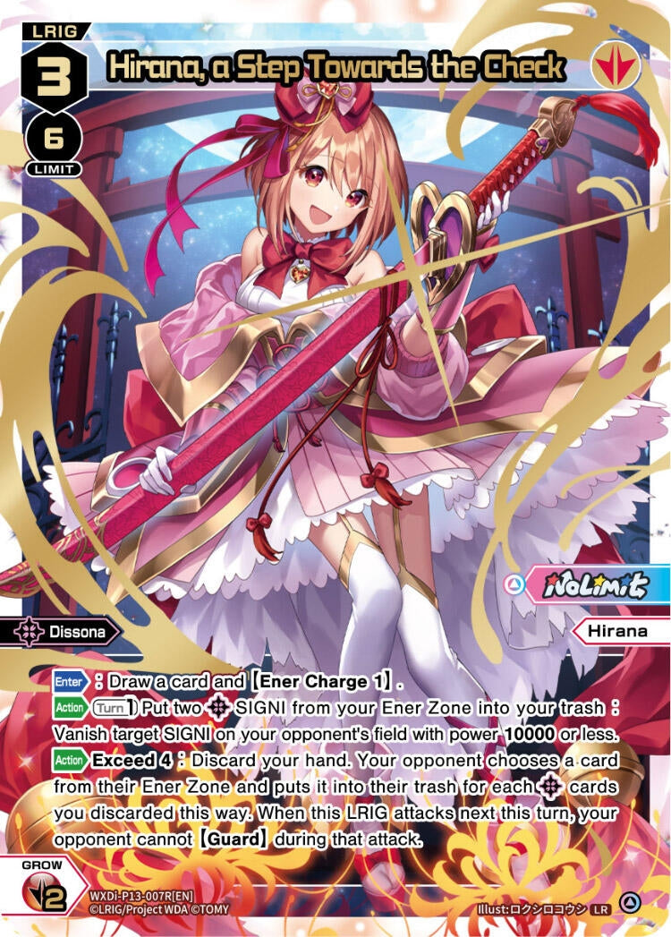 Hirana a Step Towards the Check (LR) (13007) [WXDi-P13] - WIXOSS Single