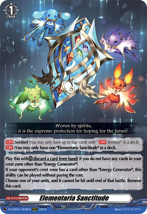 Elementaria Sanctitude (1004) [DZ-SS01] - Cardfight Vanguard Single