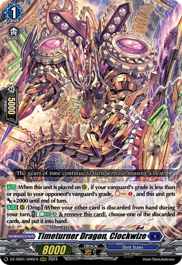 Timeturner Dragon Clockwize (1006) [DZ-SS01] - Cardfight Vanguard Single