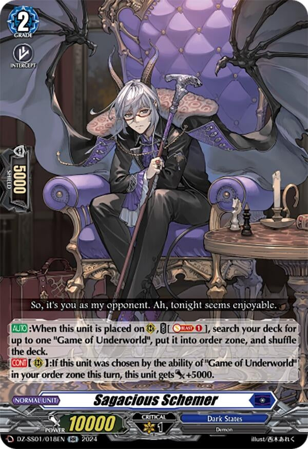 Sagacious Schemer (1018) [DZ-SS01] - Cardfight Vanguard Single