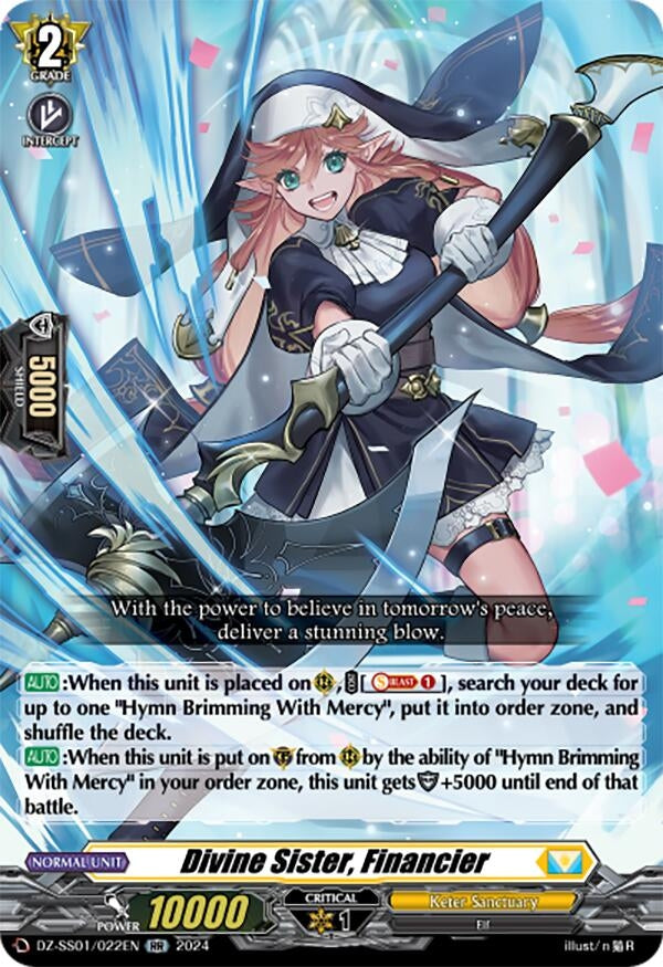 Divine Sister Financier (1022) [DZ-SS01] - Cardfight Vanguard Single