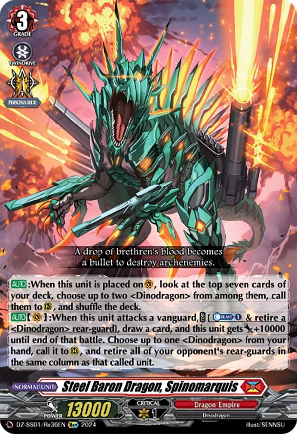 Steel Baron Dragon Spinomarquis (136) [DZ-SS01] - Cardfight Vanguard Single