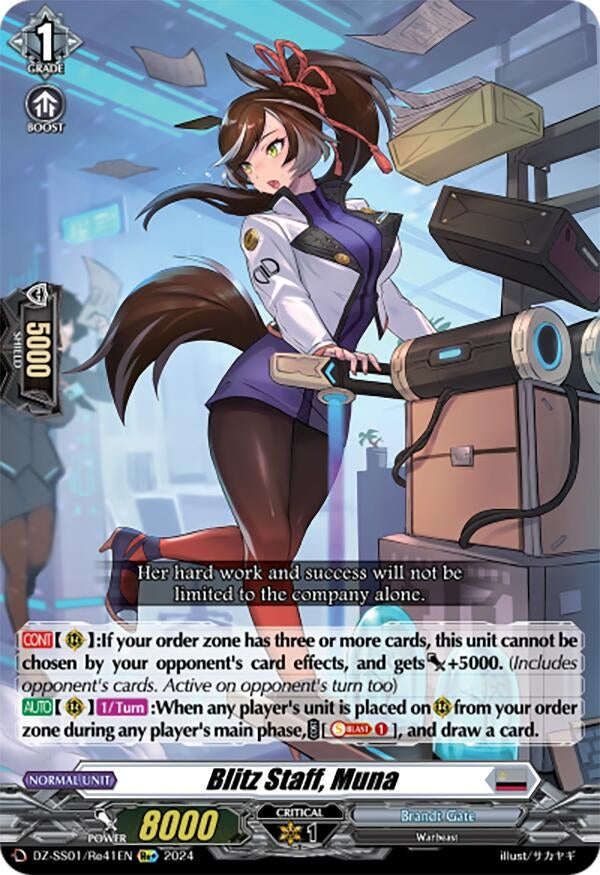 Blitz Staff Muna (141) [DZ-SS01] - Cardfight Vanguard Single