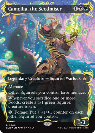 Camellia the Seedmiser (Borderless) (Raised Foil) (346) [BLB] - MTG Single