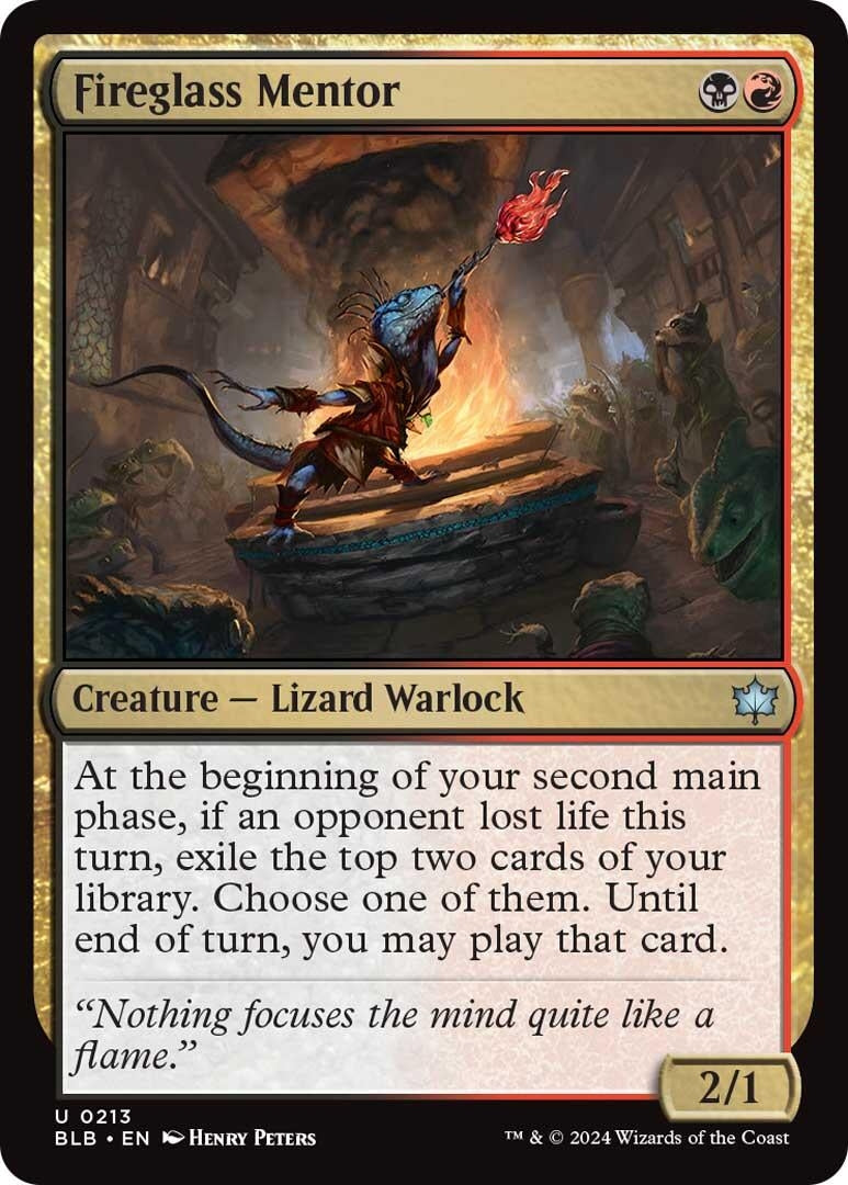 Fireglass Mentor (213) [BLB] - MTG Single