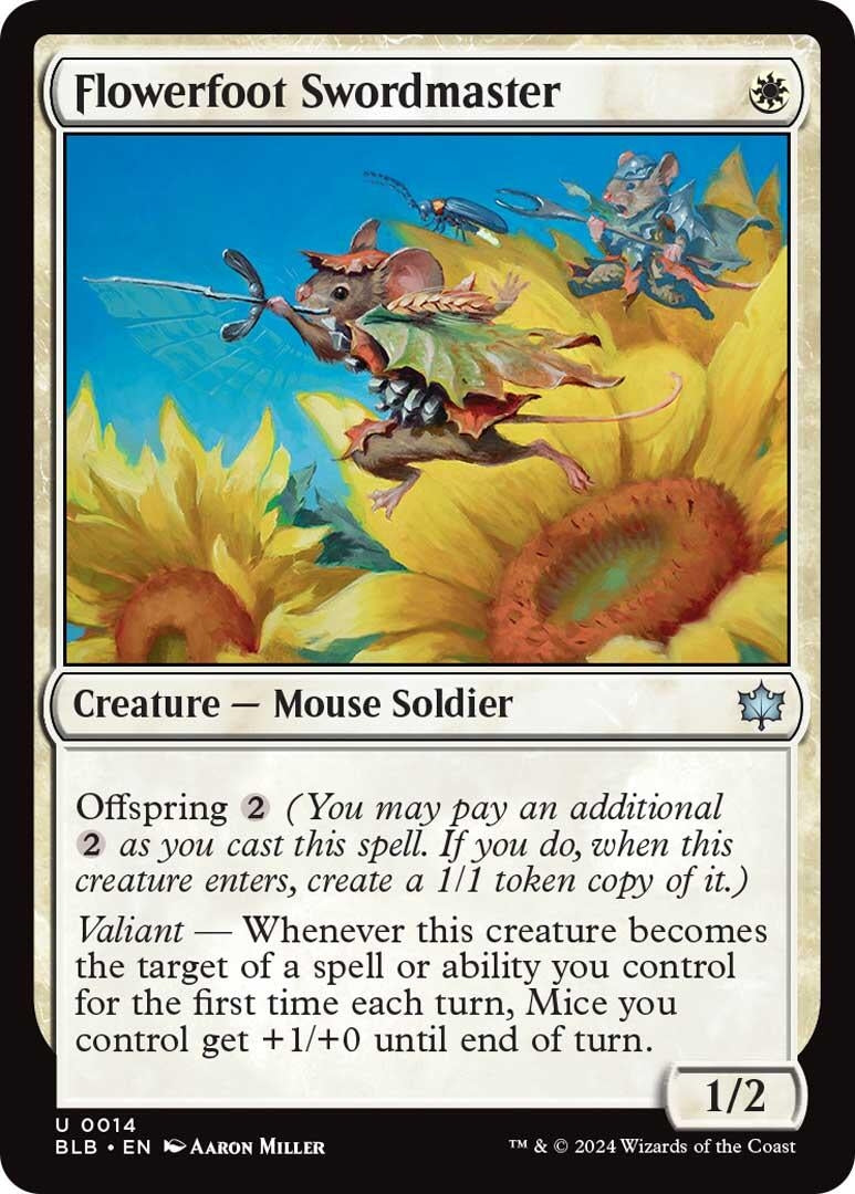 Flowerfoot Swordmaster (14) [BLB] - MTG Single