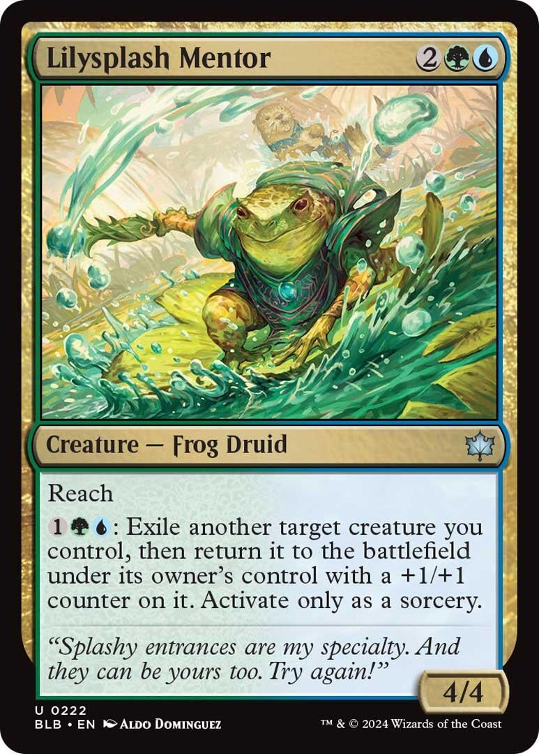 Lilysplash Mentor (222) [BLB] - MTG Single