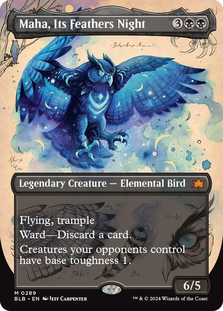 Maha Its Feather Night (Borderless) (289) [BLB] - MTG Single