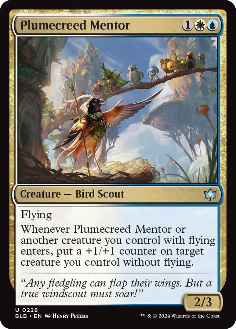 Plumecreed Mentor (228) [BLB] - MTG Single