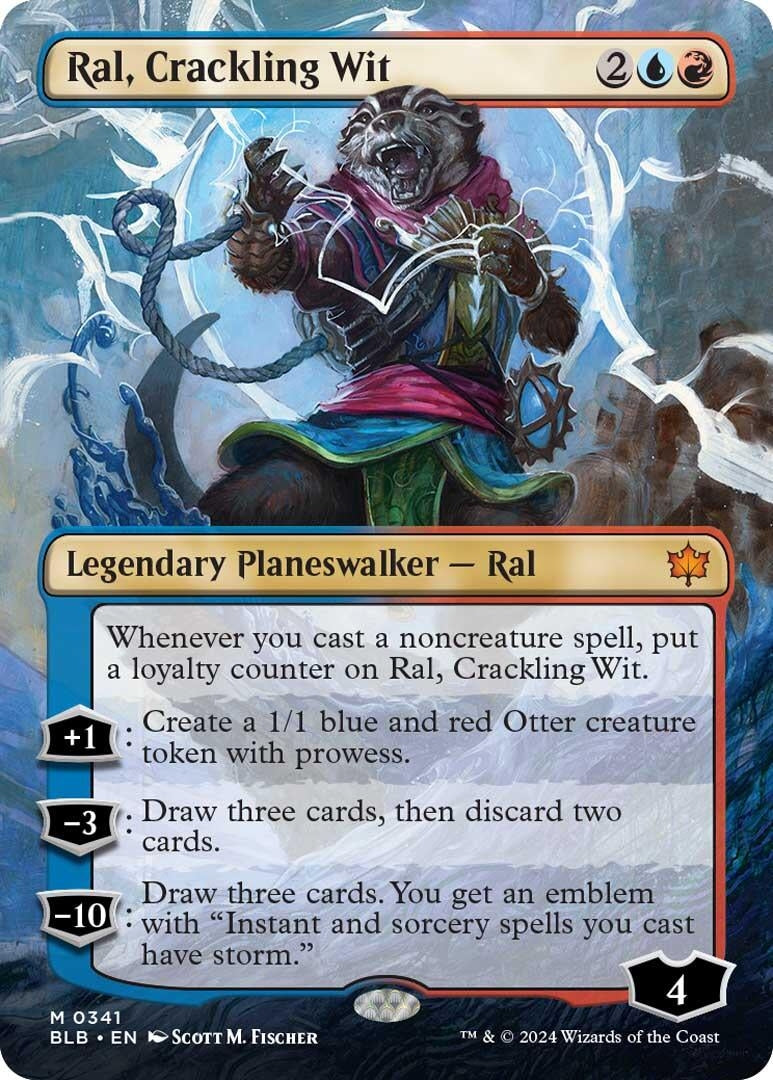 Ral Crackling Wit (Borderless) (341) [BLB] - MTG Single