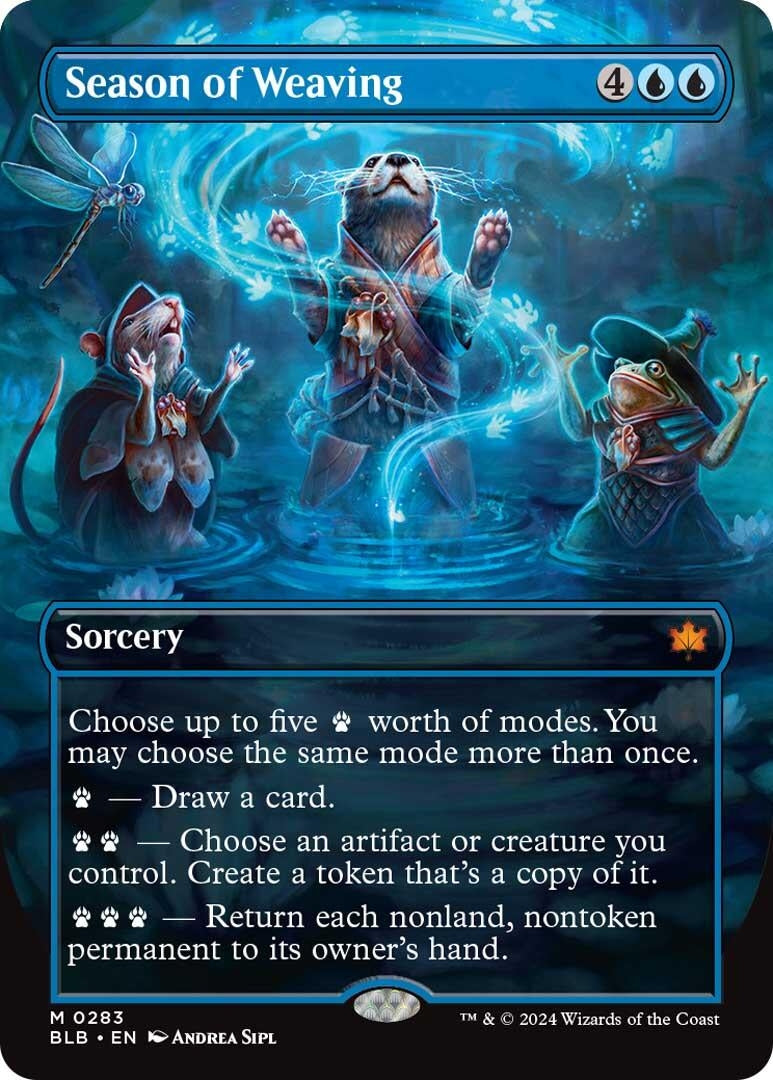 Season of Weaving (Borderless) (283) [BLB] - MTG Single