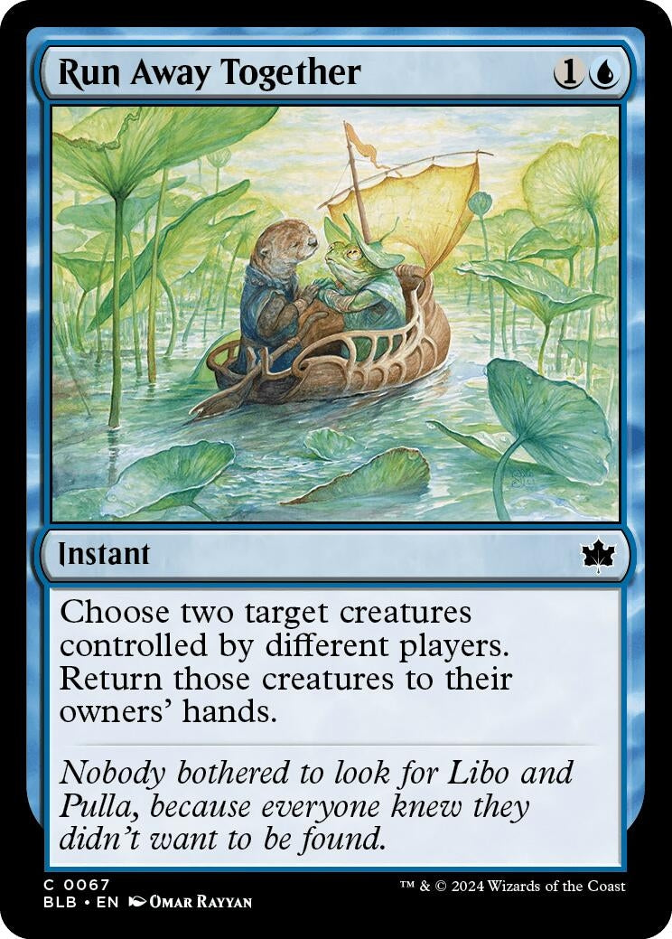 Run Away Together (67) [BLB] - MTG Single