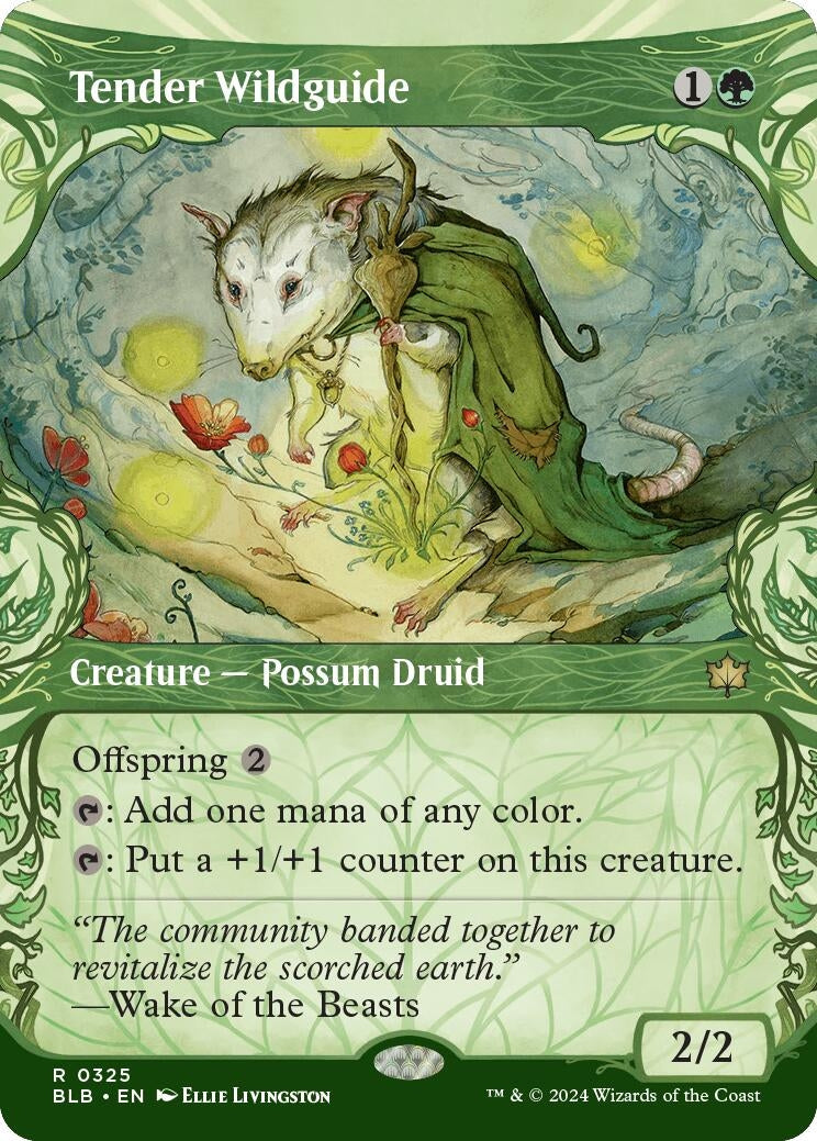 Tender Wildguide (Showcase) (325) [BLB] - MTG Single