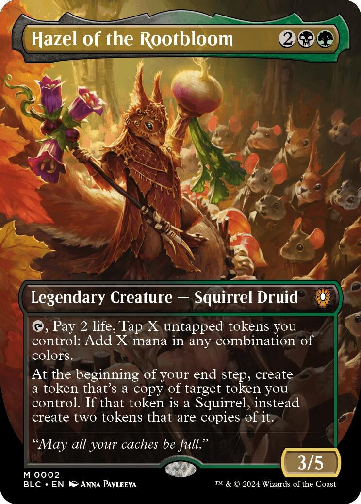 Hazel of the Rootbloom (Borderless) (2) [BLC] - MTG Single