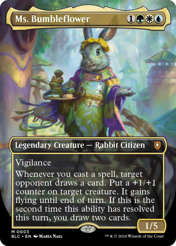 Ms. Bumbleflower (Borderless) (3) [BLC] - MTG Single