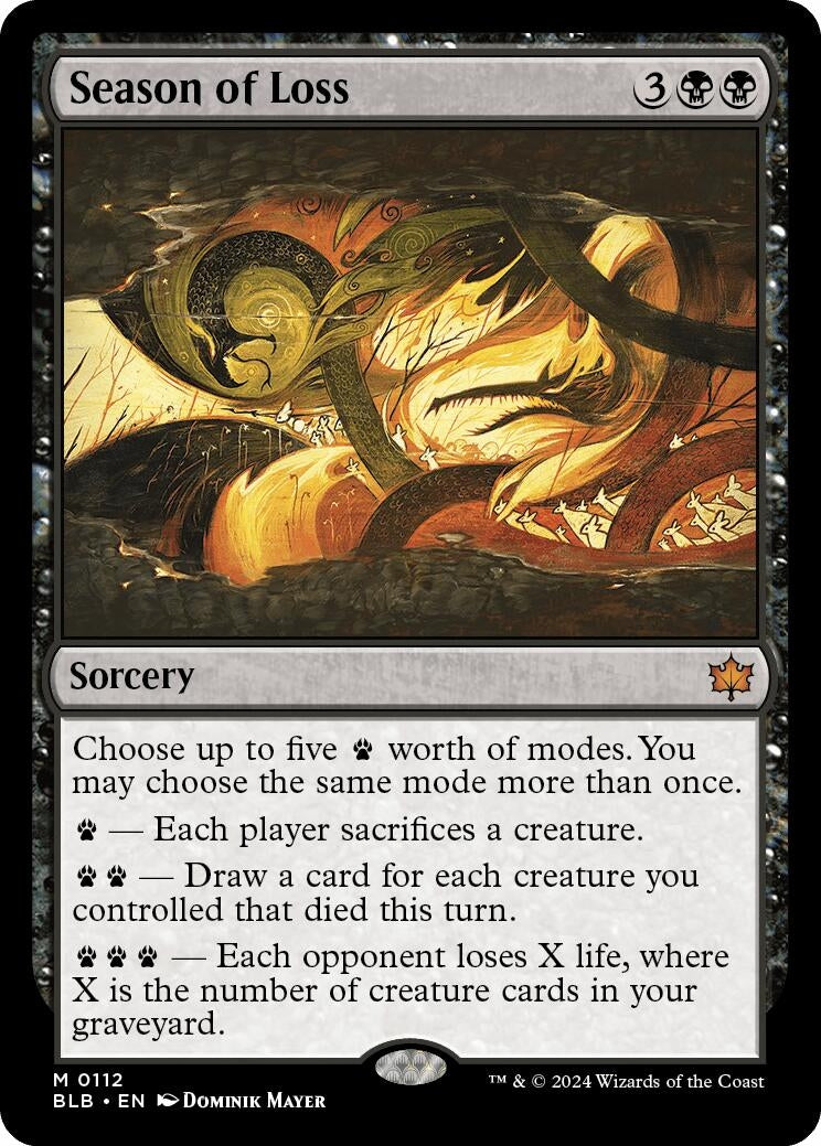 Season of Loss (112) [BLB] - MTG Single