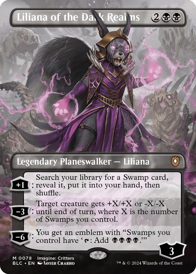 Liliana of the Dark Realms (Borderless) (78) [BLC] - MTG Single