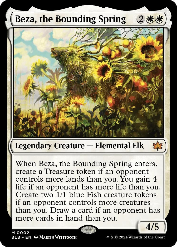Beza the Bounding Spring (2) [BLB] - MTG Single