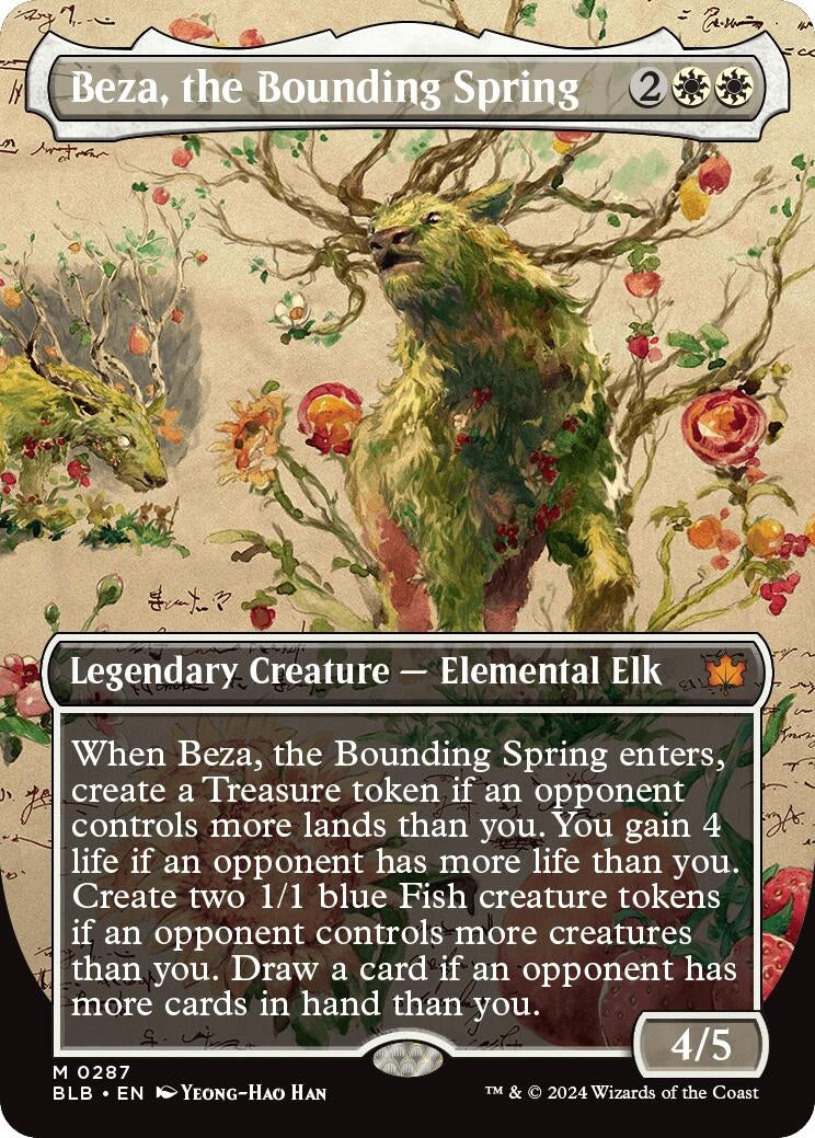 Beza the Bounding Spring (Borderless) (287) [BLB] - MTG Single