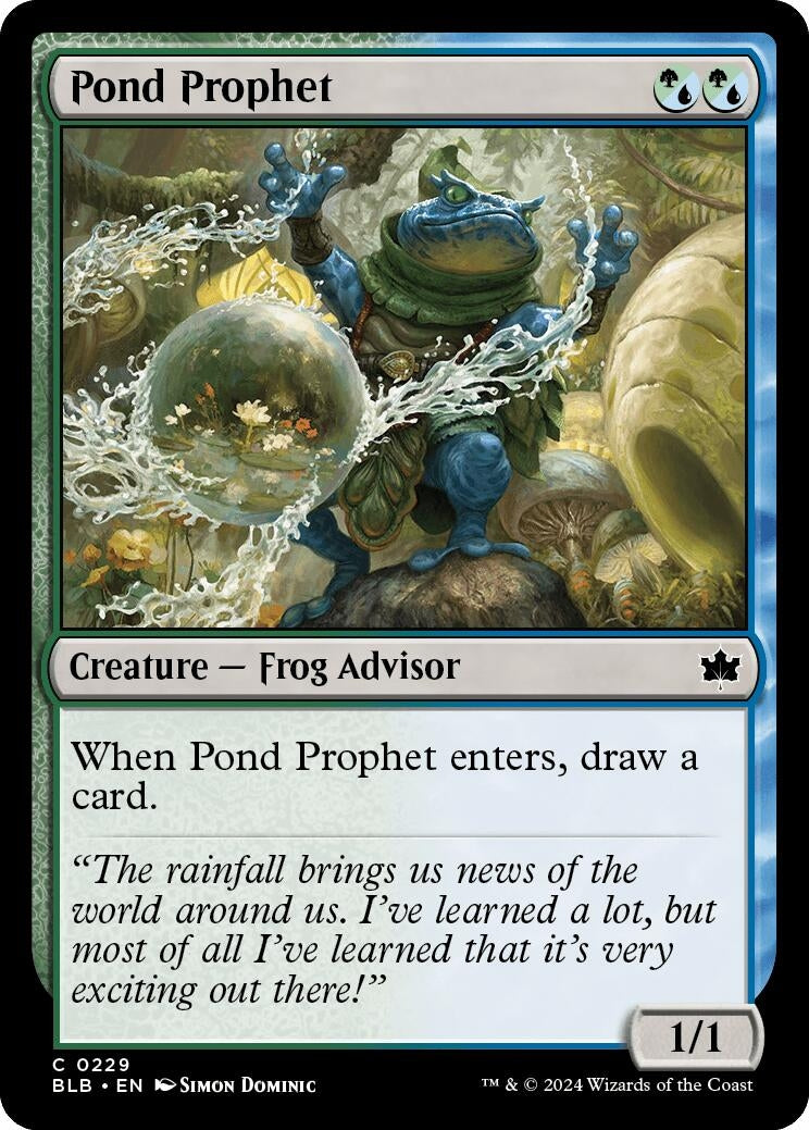 Pond Prophet (229) [BLB] - MTG Single